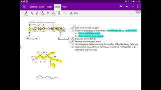 Drawing Skeletal Structure from Condensed Structural Formula