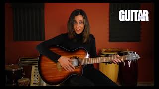 Alexx Calise Demos the Breedlove Discovery S Concert Edgeburst CE guitar for Guitar World