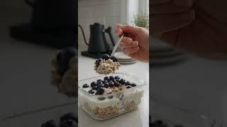 Blueberry Cheesecake Overnight Oats 🫐🥣 Healthy Creamy Breakfast Recipe!