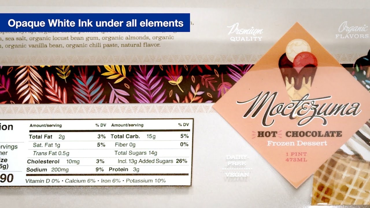 Epson® SurePress® Label Tour | Opaque White Ink on 2 mil Clear BOPP