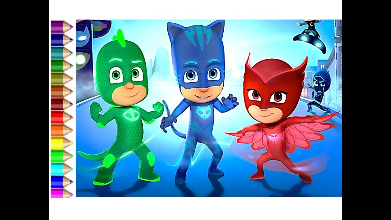 how to draw PJ Mask fun for kids to learn art