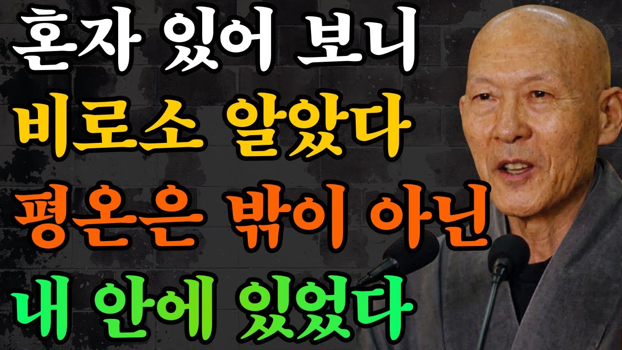 혼자 있어 보니 알았다, 평온은 밖이 아니라 내 안에 있었다