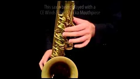 CE Winds Pro Series Dark Vintage Tenor Saxophone w/ Silver Shocka Mouthpiece