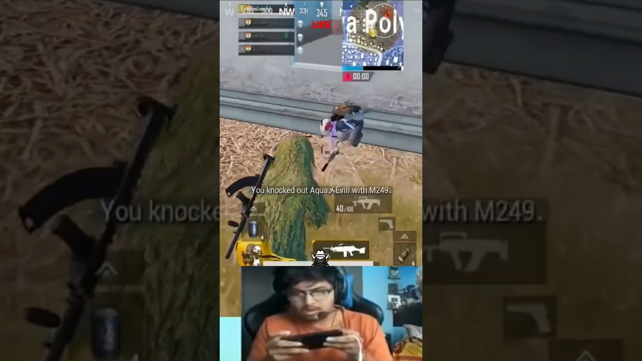 Mortal 1v4 Clutch || Mortal M249 Squad Wipe || broad gaming