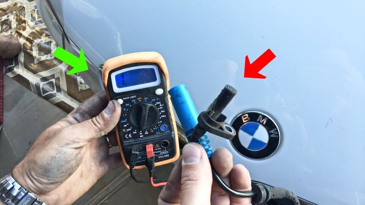 HOW TO TEST ABS SENSOR BMW E90 E91 E92 E93 YouTube