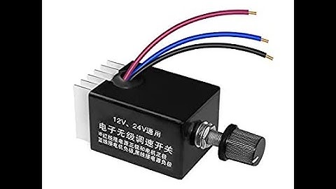 how to install a 3 wire 𝐒𝐏𝐄𝐄𝐃 𝐂𝐎𝐍𝐓𝐑𝐎𝐋𝐋𝐄𝐑 🐢 to a motor Diagram 12v Dc Module Fix a Electric Bicycle