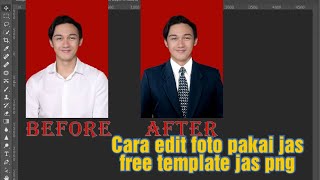Cara edit pakai jas free download template jas png