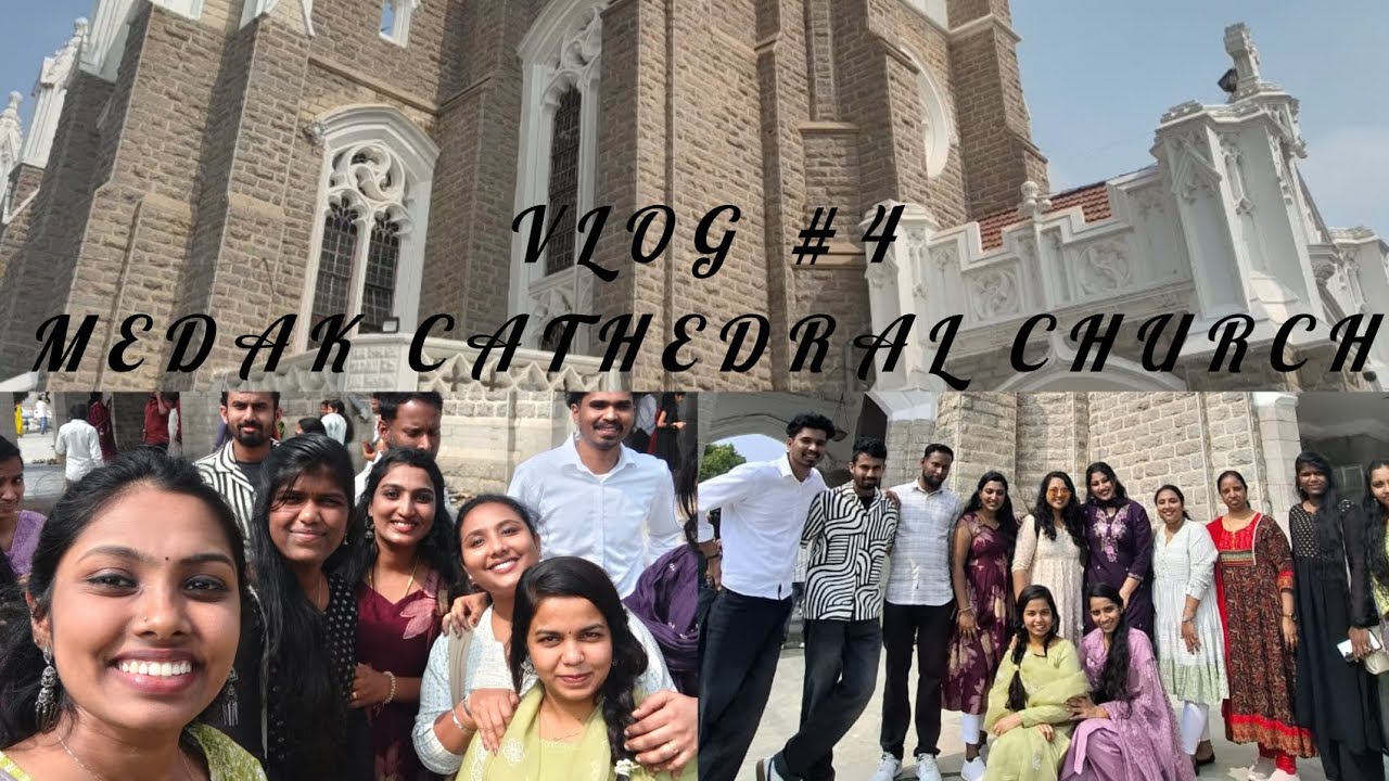 Vlog #4 MEDAK CATHEDRAL #GospelMessage#WordOfGod#OnlineChurch#LiveWorship#ChristianVideo