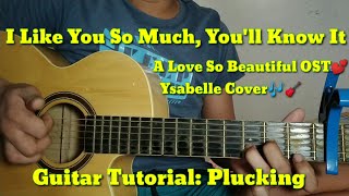 I like you so much, You'll know it - Guitar tutorial Plucking w/ Intro Ysabelle A Love So Beautiful