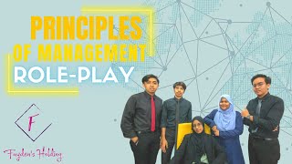 PRINCIPLES OF MANAGEMENT (MGT 1013) - ROLE-PLAY