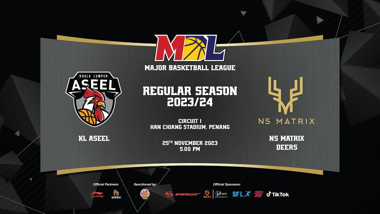 [LIVE] MBL Regular Season 2023 | G3 | KL Aseel vs Ns Matrix Deers