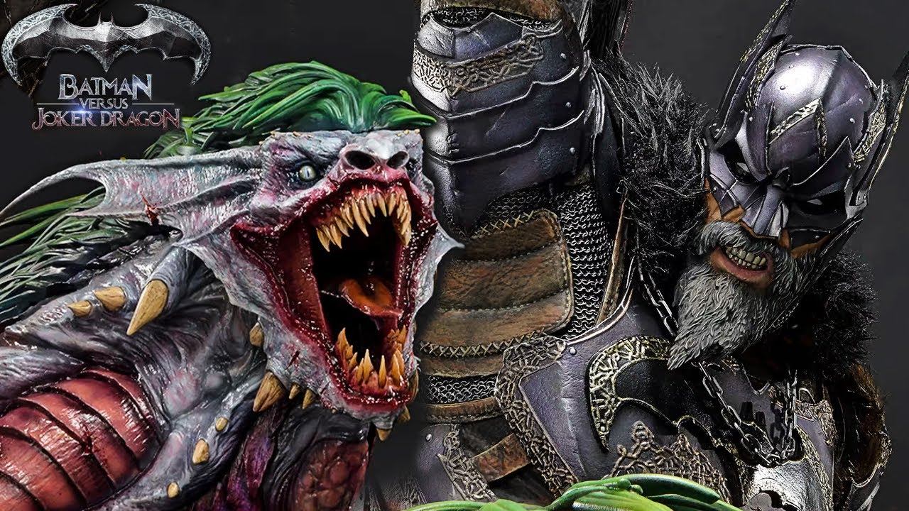 Batman VS Joker Dragon [Dark Knights Metal] 1/3 Statue Showcase Review |  Prime 1 Studio - YouTube