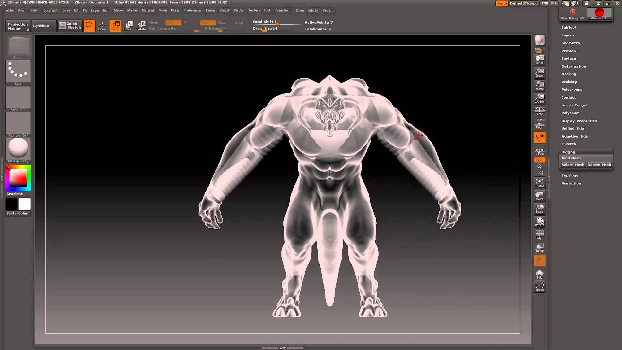 how to use tpose zbrush
