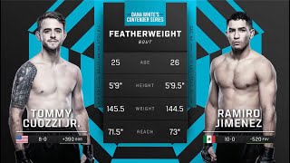 #DWCS Pelea Gratis: Tommy Cuozzi Jr. vs Ramiro Jimenez