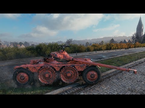 World of Tanks Panhard EBR 90 (skin) 6256 DMG 1510 EXP - Ruinberg