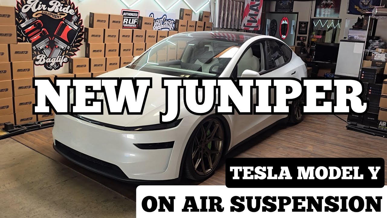 NEW TESLA MODEL Y JUNIPER EQUIPPED WITH OUR OVERSTOCK AIR SUSPENSION ...
