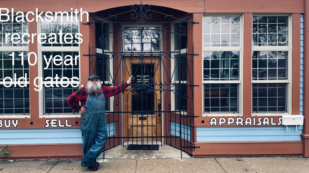 Blacksmith replicates 100 year old gates for our building!
