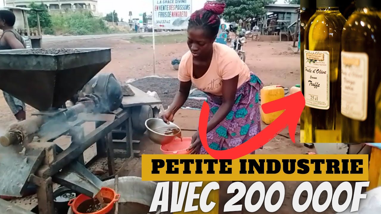 comment lancer une petite industrie d'huile palmiste raffiné avec 200 000f