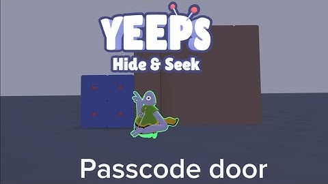 Yeeps passcode door tutorial