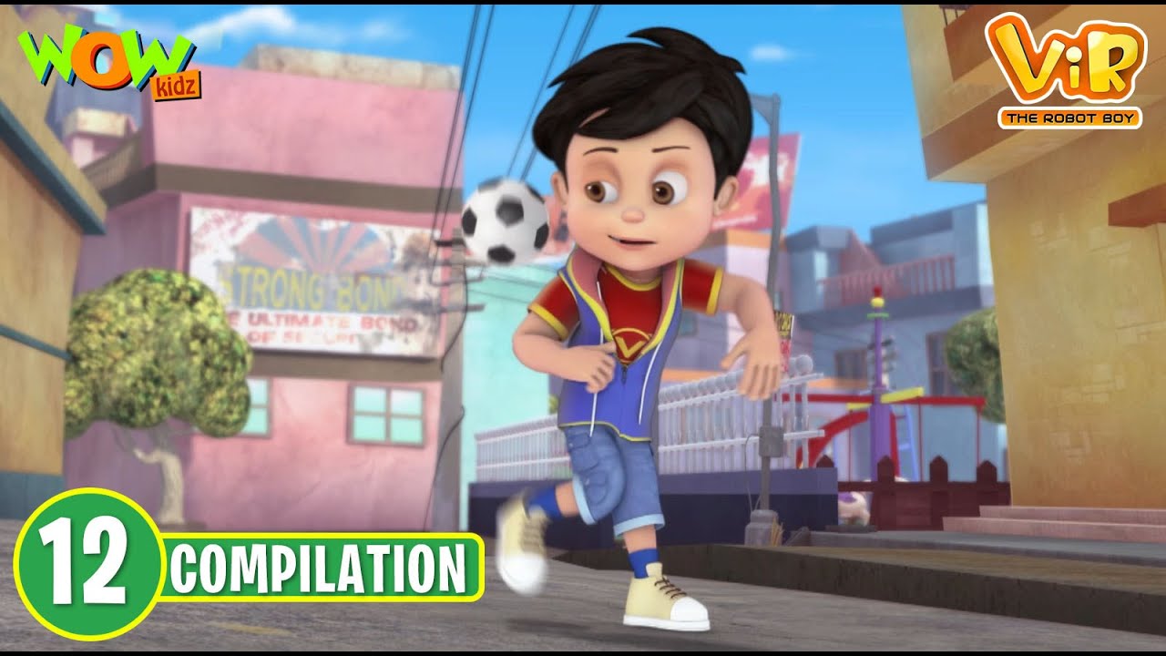 Vir The Robot Boy | Compilation | 12 | Hindi Cartoon Kahani | Wow Kidz |  #spot - YouTube