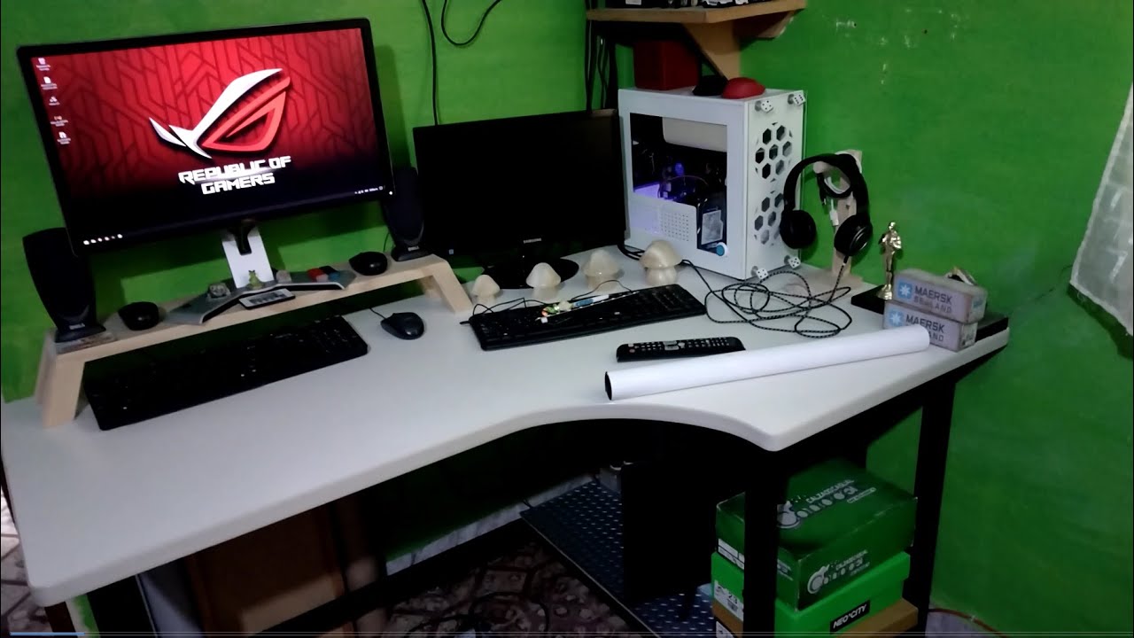 ASI ARME MI PROPIO ESCRITORIO GAMER - YouTube