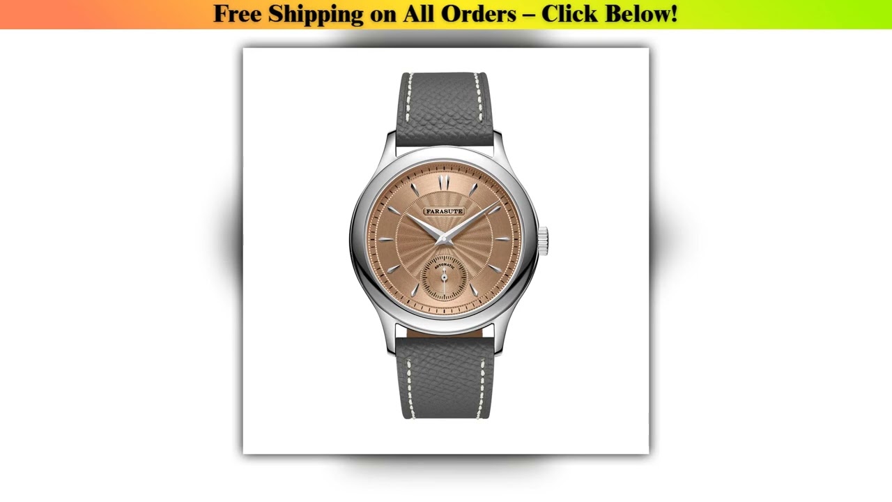 FARASUTE Luxury Mechanical Watch 316L Stainless Steel Case Hangzhou Customized Movement Small Secon