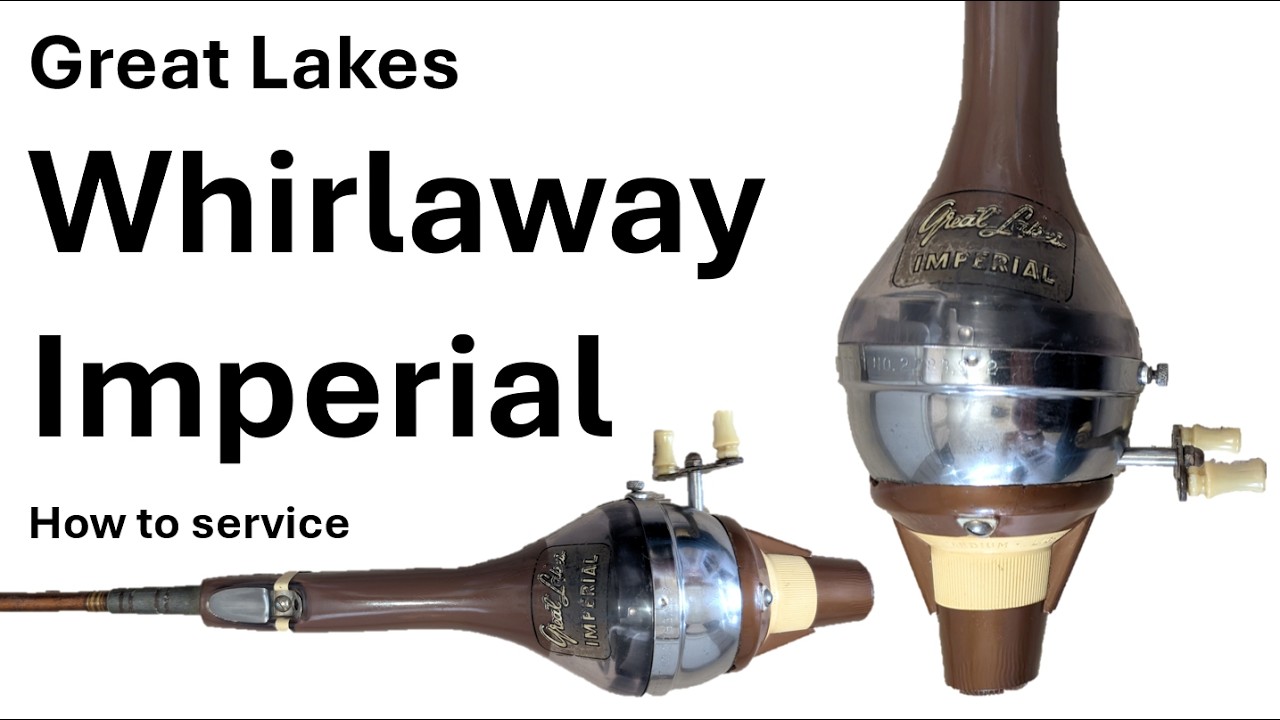 antique great lakes fishing reel Great Lakes Whirlaway Imperial (1950s) Vintage Spinning Reel Service Video