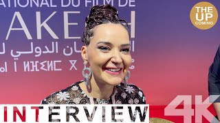 Mona Copti interview on Happy Holidays at Closing Ceremony Marrakech Film Festival Red Carpet 2024