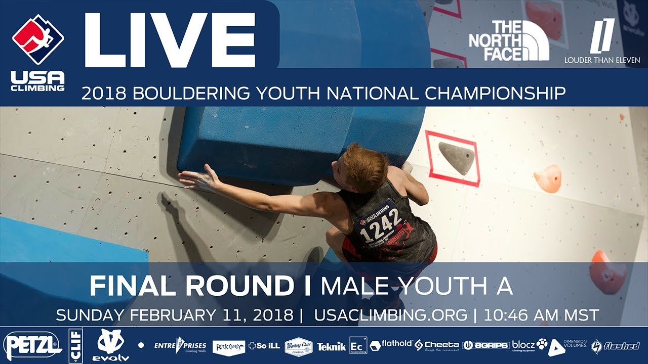 Male Youth A • Finals • 2018 Youth Bouldering Nationals • 2/11/18 1046