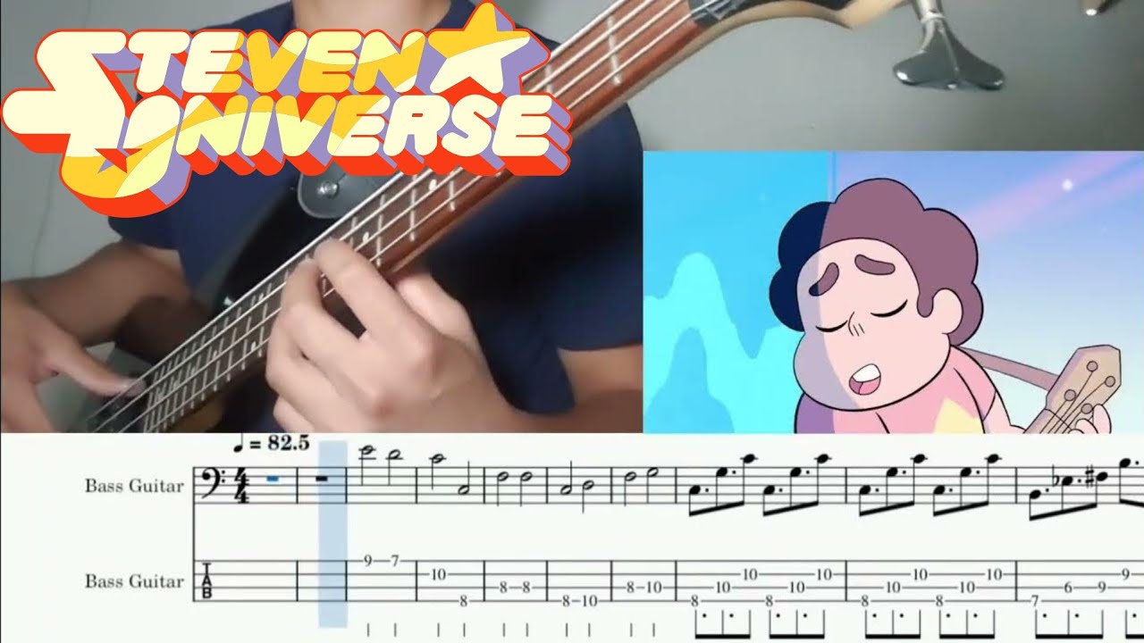 Steven Universe - Be Wherever You Are (Bass Cover + TABS)