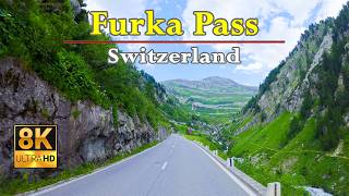 Furka Pass, Switzerland | Driving One of Europe's Most Epic Mountain Roads | 8K HDR POV