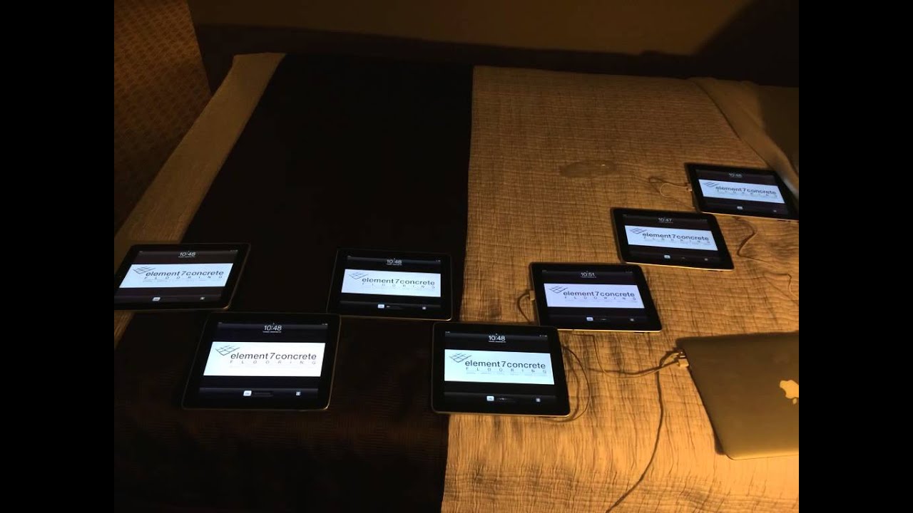 Slideshow of artisan concrete work for iPad Array