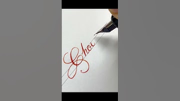 Choice - handwriting with flex fountain pen #fountainpen #satisfying #handwriting #calligraphy
