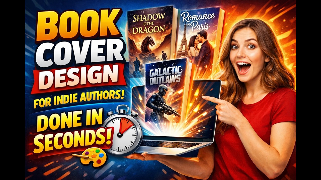 Book Cover Design for Indie Authors: Done in Seconds! 🎨 - YouTube
