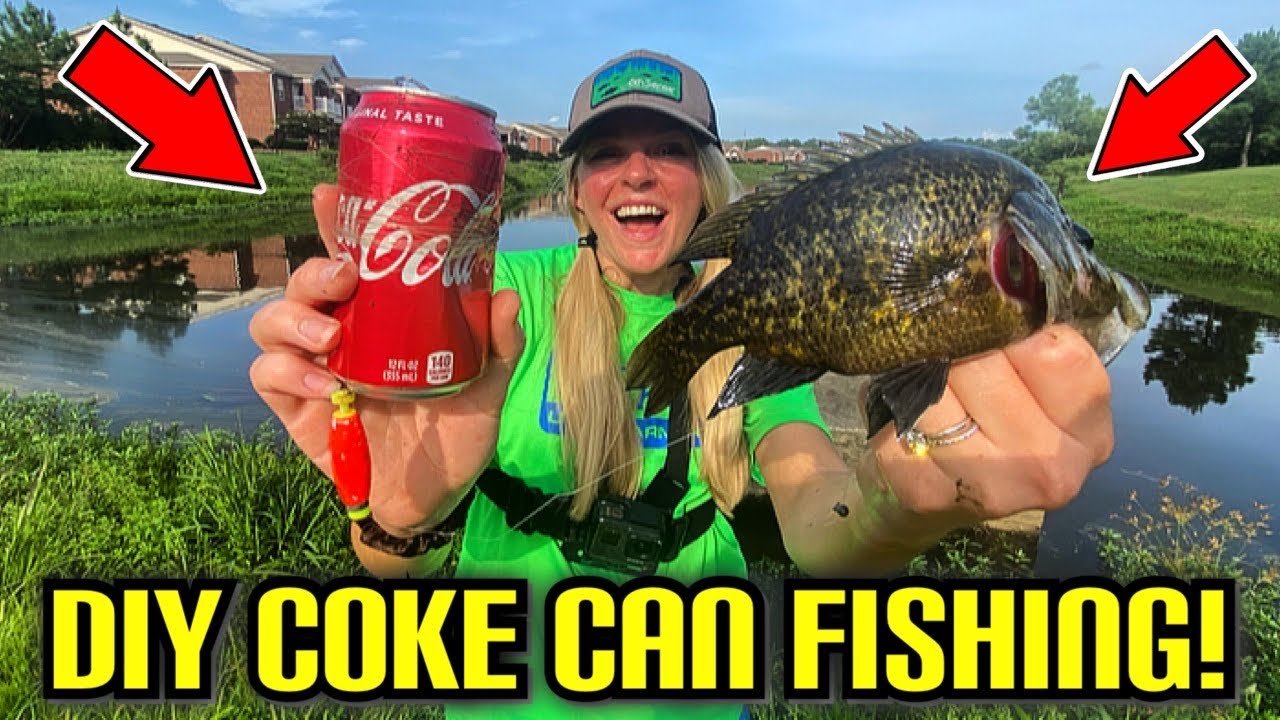 coke can fishing reel DIY: COKE CAN FISHING REELS!!! How To Make and SLAY Fish w/ CANS! (SO EASY!)