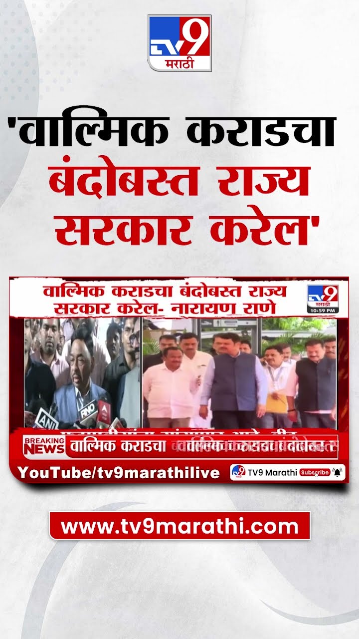 Narayan Rane on Beed Case | बीड हत्या प्रकरणावर नारायण राणेंची प्रतिक्रिया | CM Devendra Fadnavis
