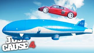 JUMPING ONTO A FLYING BLIMP in Just Cause 4!