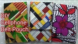 DIY CELLPHONE BELT POUCH TUTORIAL スマホケース ベルトポーチの作り方