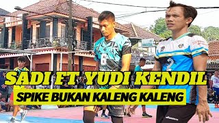 Spike keras Yudi kendil dimanjakan Umpan cantik sadi dustine sitangan kilat bikin heboh voli tarkam