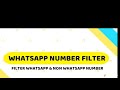 Whatsapp filter software all type whatsapp filter software