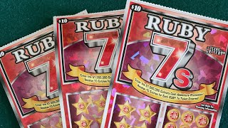 $$ Ruby 7s!!! Texas Lottery Scratch Ticket Winner!!