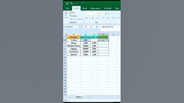 Excel GST Calculator Formula | Final Price in 1 Click 💻🔥