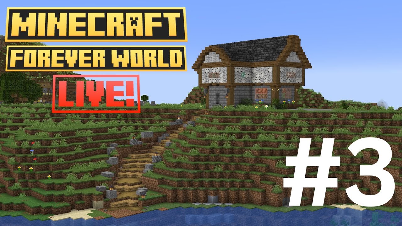 Finally Finishing the House and Path In My MINECRAFT FOREVER WORLD ...