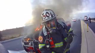 Engine 502 First Due Vehicle Fire *Helmet Cam*