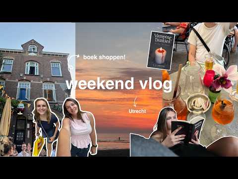 WEEKEND VLOG // the vampire dairies lezen, boekshoppen in Utrecht en met vriendinnen afspreken 🫶🏼