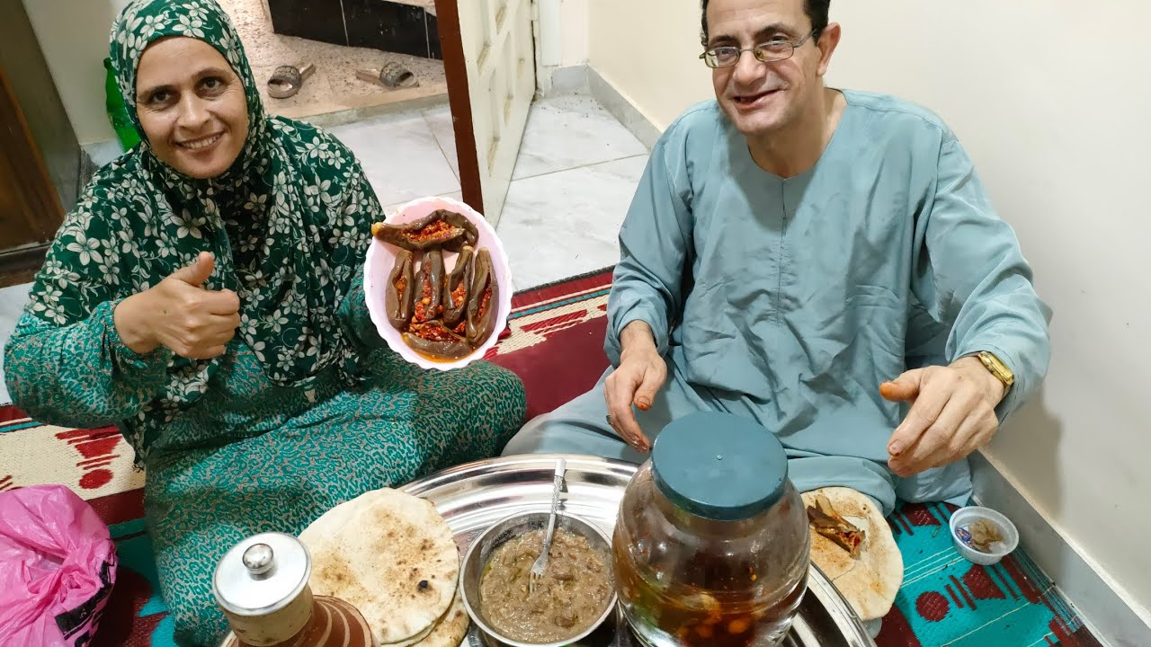 تخليل الباذنجان المكدوس لشهر رمضان😱🤩