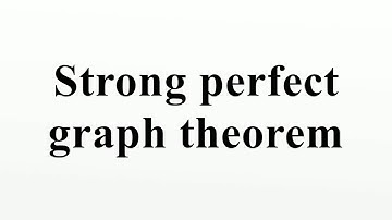 Strong perfect graph theorem