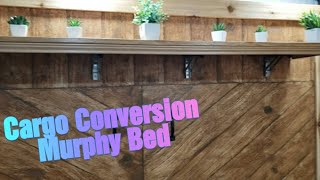 Cargo Trailer Conversion Murphy Bed from Start To Finish So Beautiful