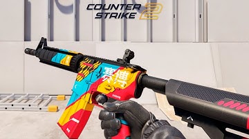 CS2 M4A4 | Cyber Security - Skin showcase all floats [4K60FPS]