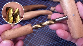 Make A Hand Drill With Regular Drill Bit - Gimlet Tool